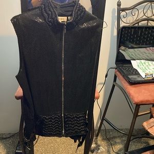 Adore evening vest, black